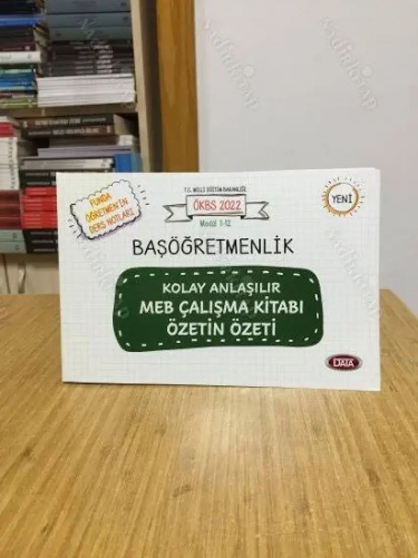 Data Yayınları 2022 MEB Ökbs Başöğretmenlik Kolay Anlaşılır MEB Çalışma Kitabı Özetin Özeti