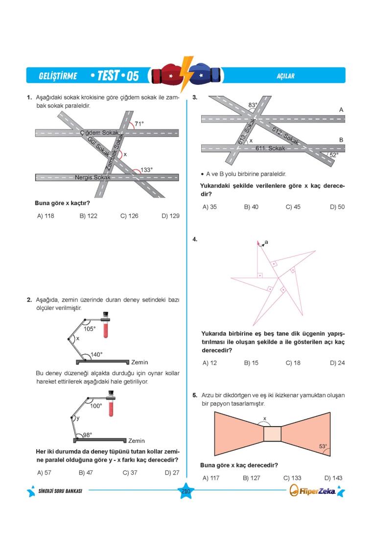 7. Sınıf Hiper Matematik Sinerji Soru Bankası