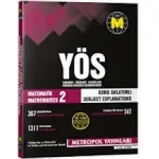 Metropol YÖS Matematik 2 Konu Anlatımlı Örnek Çözümlü