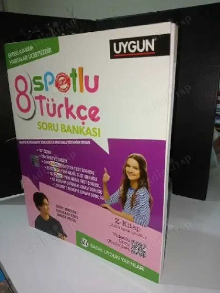 Sadık Uygun Yayınları 8. Sınıf Yeni Spotlu Türkçe Soru Bankası + Kavram Haritaları