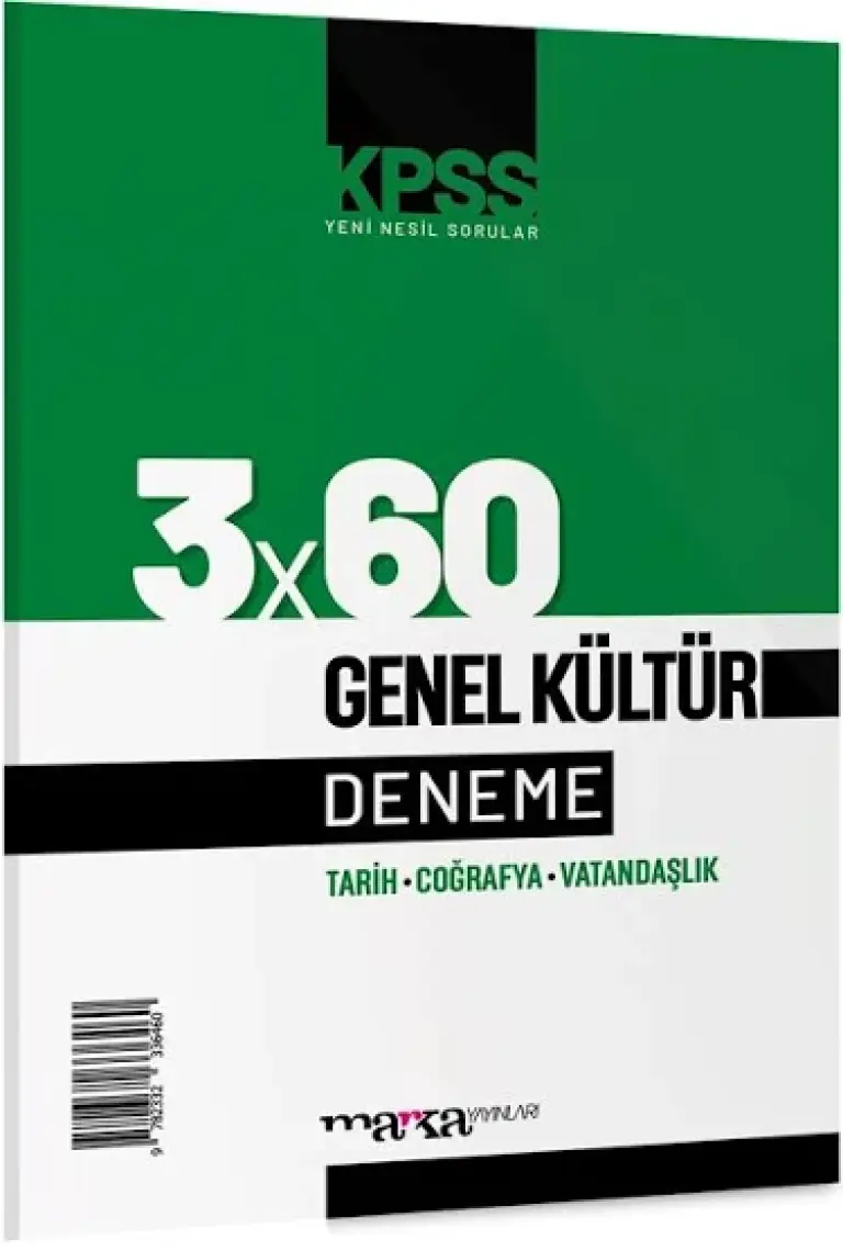 Marka Yayınları 2025 KPSS Genel Kültür 3x60 Deneme Sınavı