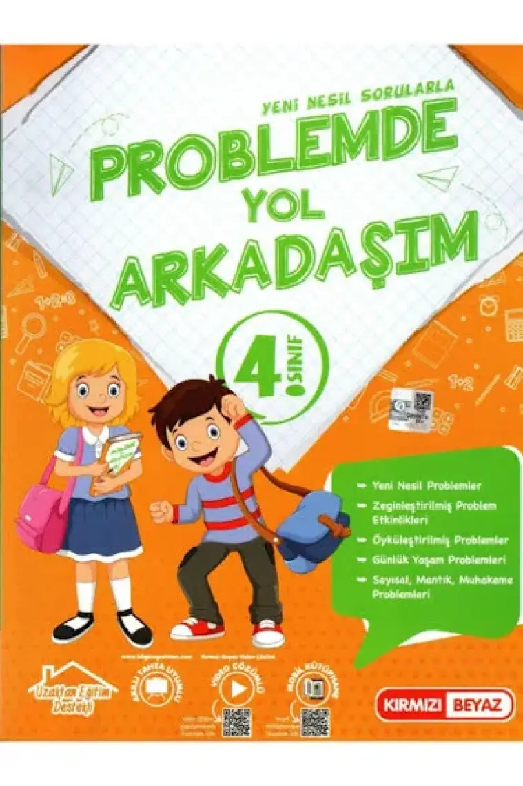 Kırmızı Beyaz Yayınlar 4.Sınıf Yeni Nesil Problemde Yol Arkadaşım Yeni 2022
