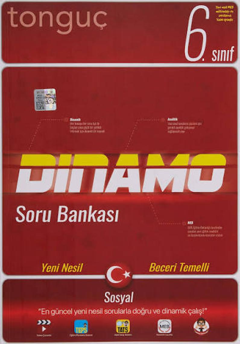 Tonguç Akademi 6. Sınıf Dinamo Sosyal Bilgiler Soru Bankası Yeni !