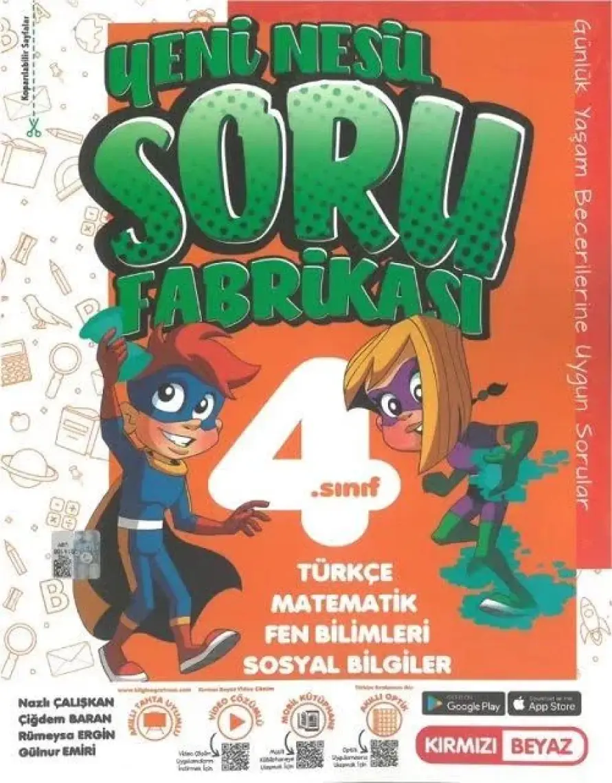 Kırmızı Beyaz Yayınlar 4.Sınıf Efsane Soru Fabrikası