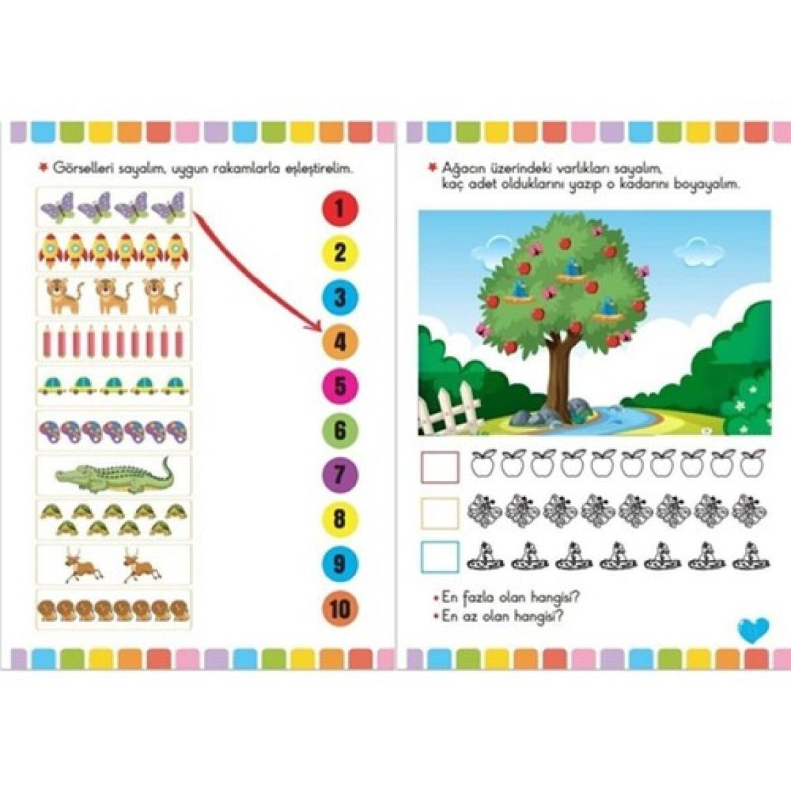 Harika Kitap 6 Yaş 1 . Sınıfa Hazırlık Seti - Ilkokula Başlayacaklar Için Çizgi Çalışmaları Matematik Kodlama