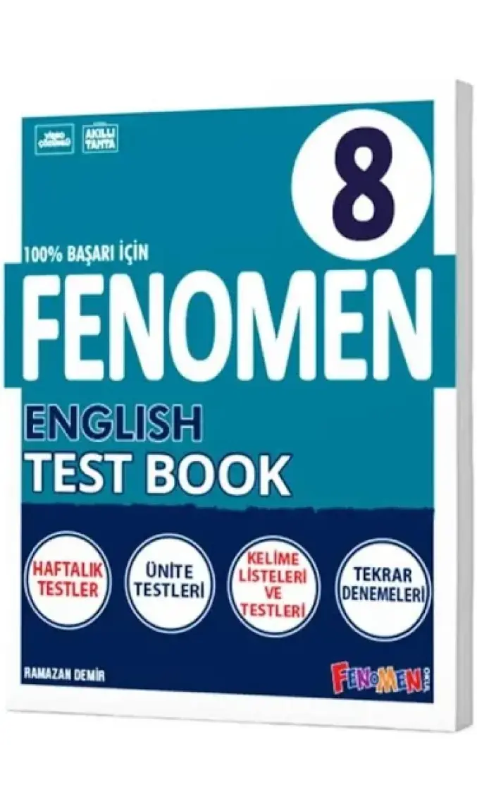 Fenomen Okul 8. Sınıf English Test Book İngilizce Soru Bankası