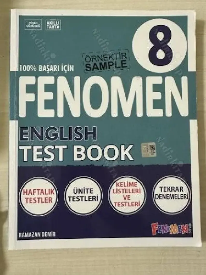Fenomen Okul 8. Sınıf English Test Book İngilizce Soru Bankası