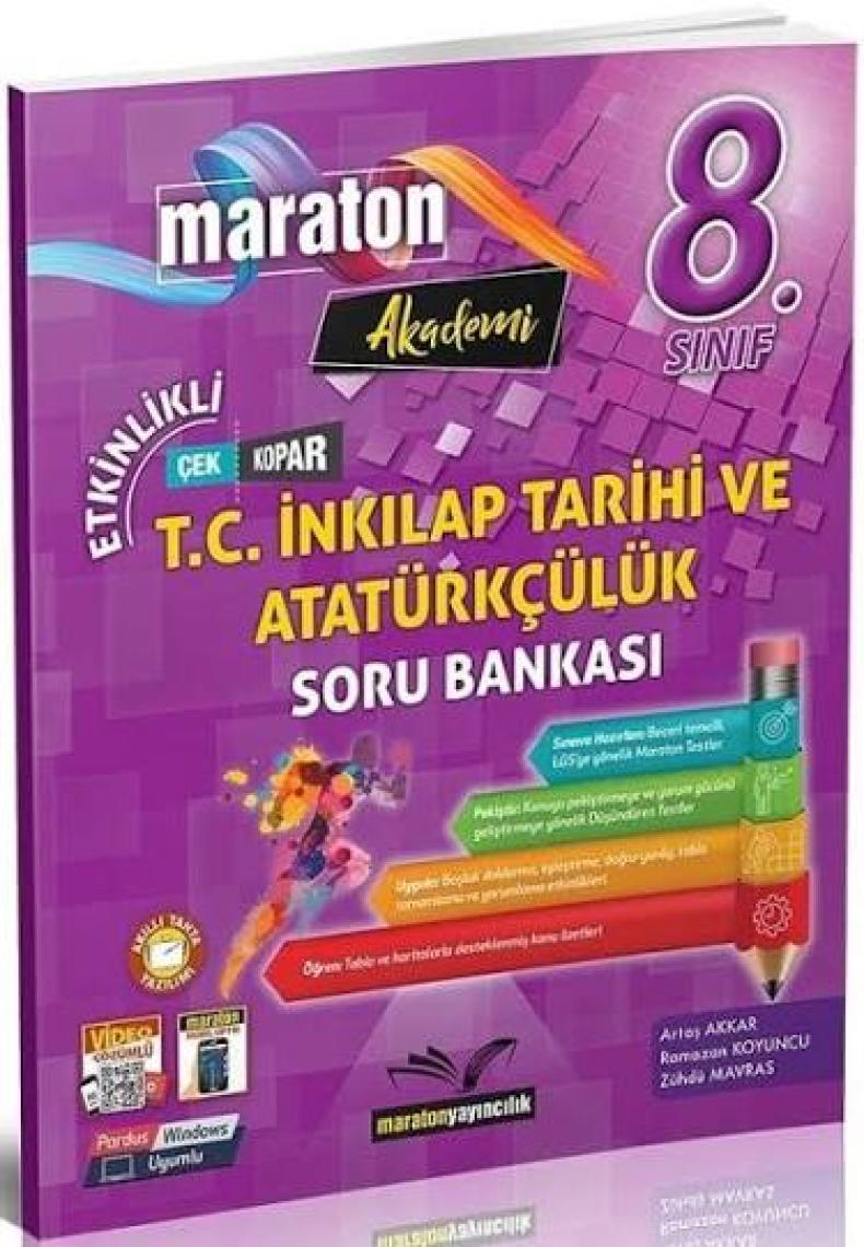 Maraton 8. Sınıf T.c Inkılap Tarihi ve Atatürkçülük Konu Özetli Soru Bankası