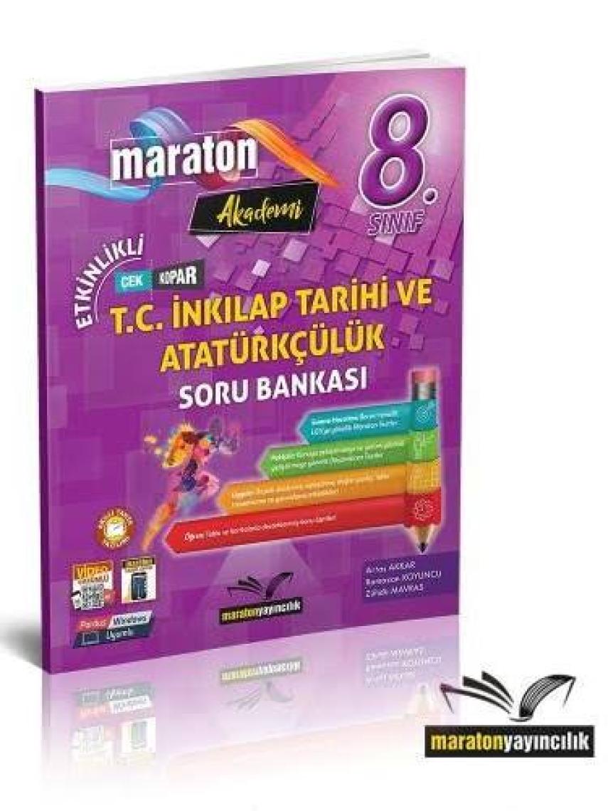 Maraton 8. Sınıf T.c Inkılap Tarihi ve Atatürkçülük Konu Özetli Soru Bankası