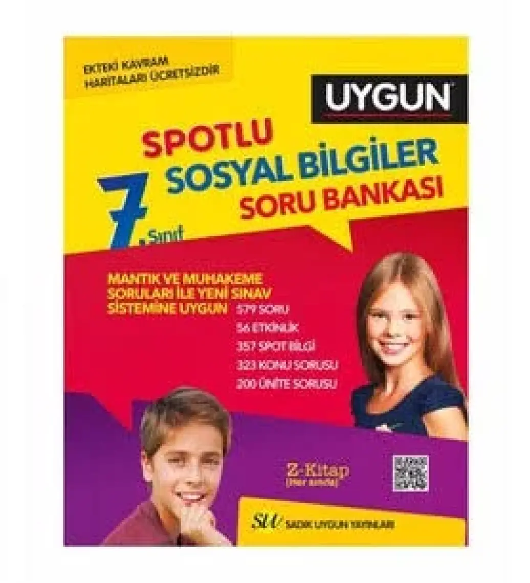 Sadık Uygun Yayınları 7. Sınıf Yeni Spotlu Sosyal Bilgiler Soru Bankası + Kavram Haritaları