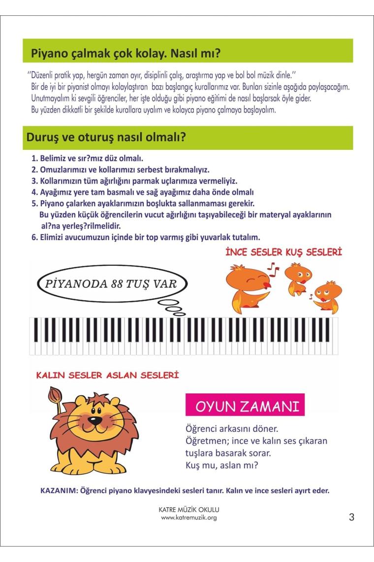 Küçük Mozartlar Için Piyano Metodu