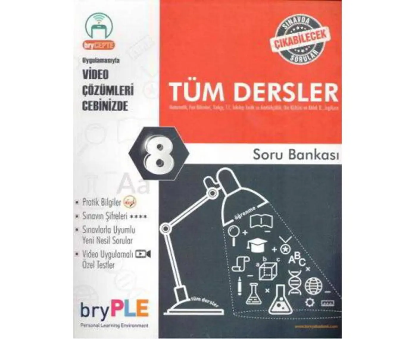 Bry Birey Eğitim Yayınları PLE 8. Sınıf Tüm Dersler Soru Bankası