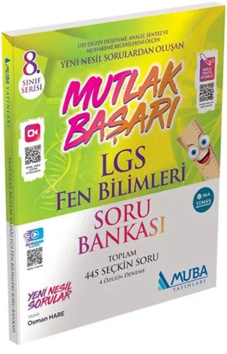 Muba Yayınları 8. Sınıf LGS Fen Bilimleri Soru Bankası Mutlak Başarı Serisi 0922