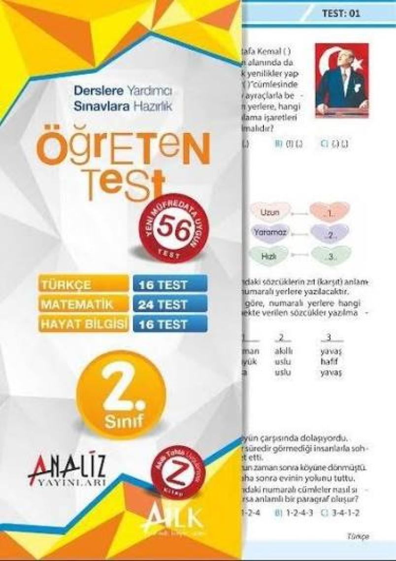 Analiz Yayınları 2.Sınıf Yaprak Test