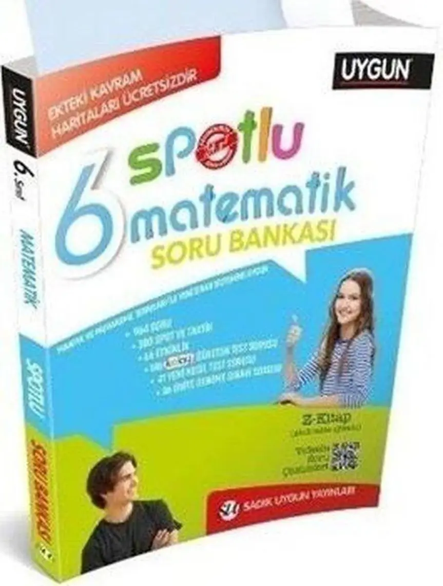 Sadık Uygun Yayınları 6. Sınıf Yeni Spotlu Matematik Soru Bankası + Kavram Haritaları