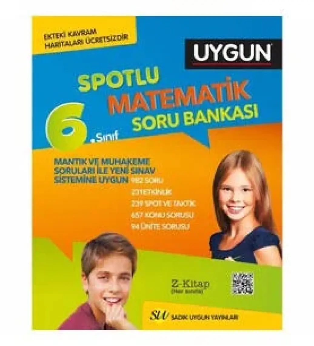 Sadık Uygun Yayınları 6. Sınıf Yeni Spotlu Matematik Soru Bankası + Kavram Haritaları