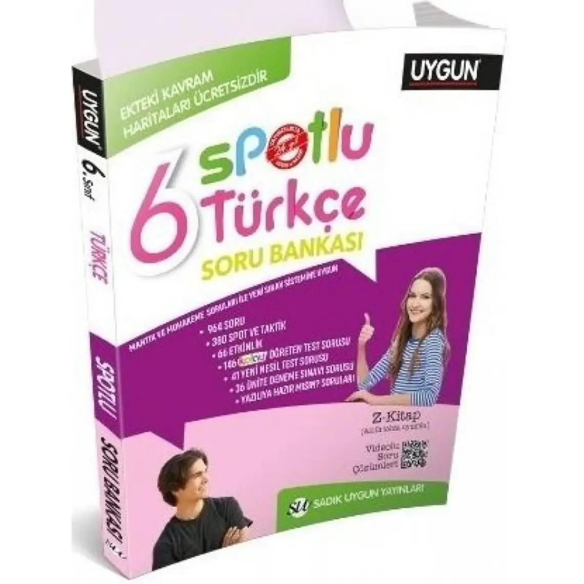 Sadık Uygun Yayınları 6. Sınıf Yeni Spotlu Matematik Soru Bankası + Kavram Haritaları
