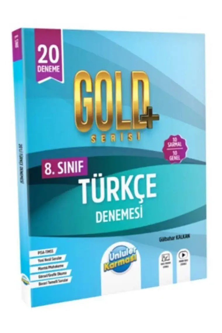 Ünlüler Karması 8. Sınıf Gold Serisi Türkçe 20 Denemesi 2024