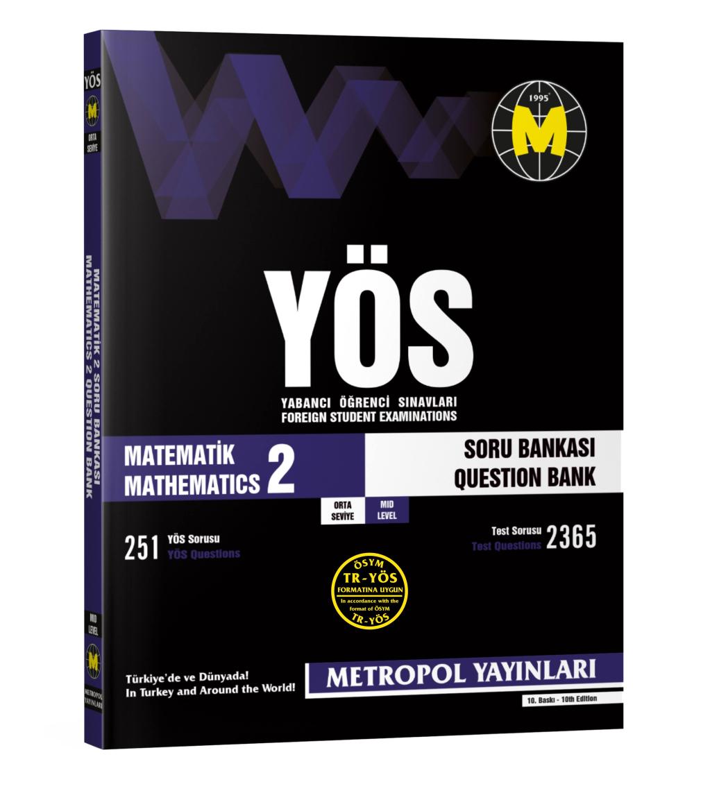 TR-YÖS MATEMATİK-2 SORU BANKASI (ORTA SEVİYE)