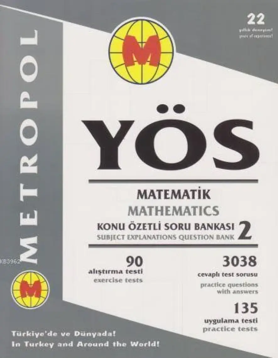TR-YÖS MATEMATİK-2 SORU BANKASI (ORTA SEVİYE)