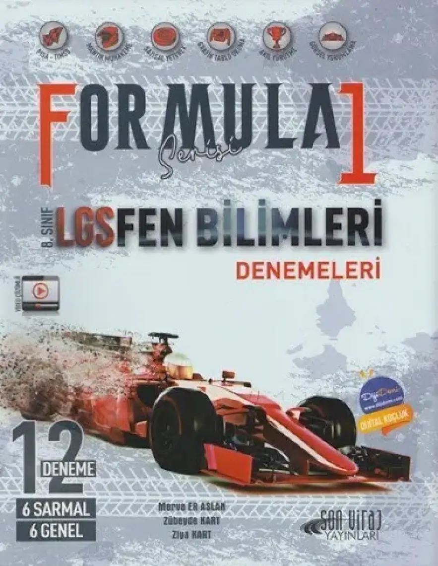 Son Viraj Yayınları 8. Sınıf LGS Fen Bilimleri Formula Serisi 1. Dönem 12 Denemeleri Son Viraj Yayınları