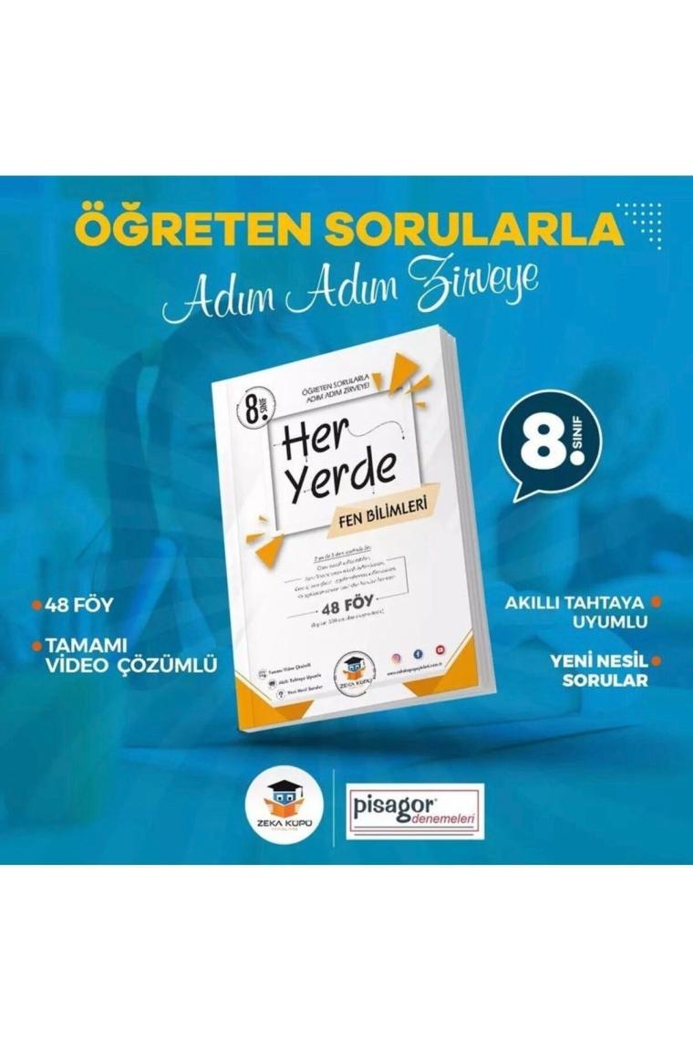 Zeka Küpü Yayınları 8. Sınıf Heryerde Fen Bilimleri Soru Bankası (Ciltli)