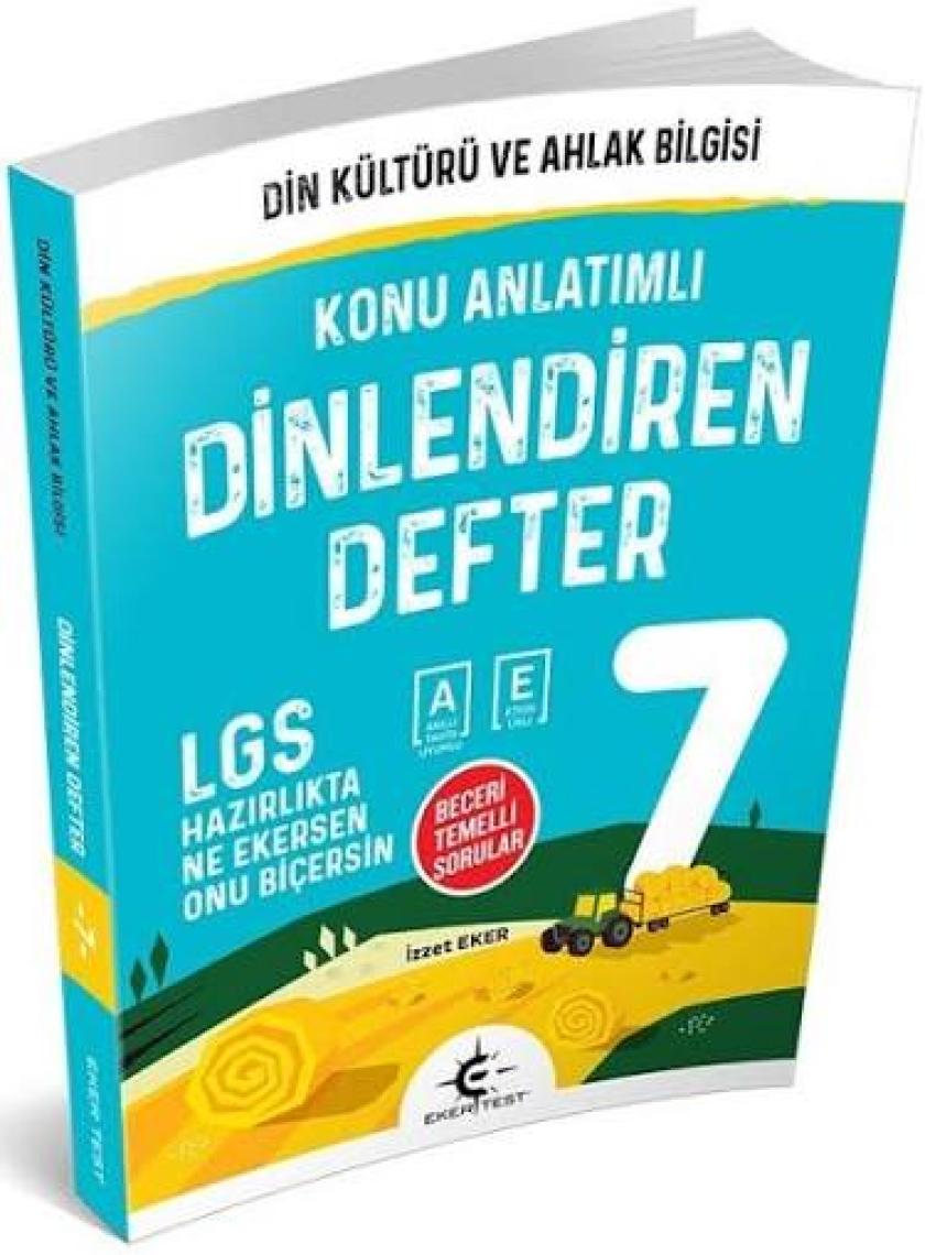 Eker Test Yayınları Arı Yayıncılık 7. Sınıf Dinlediren Defter