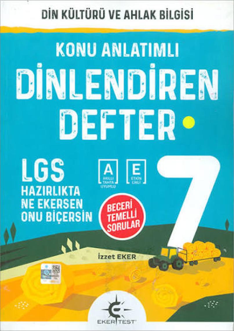 Eker Test Yayınları Arı Yayıncılık 7. Sınıf Dinlediren Defter