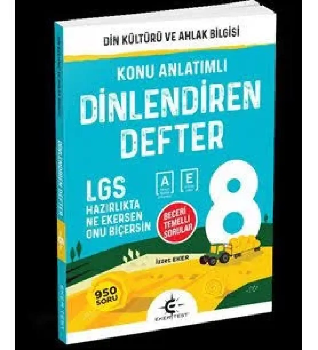 Eker Test Yayınları 8. Sınıf Dinlendiren Defter