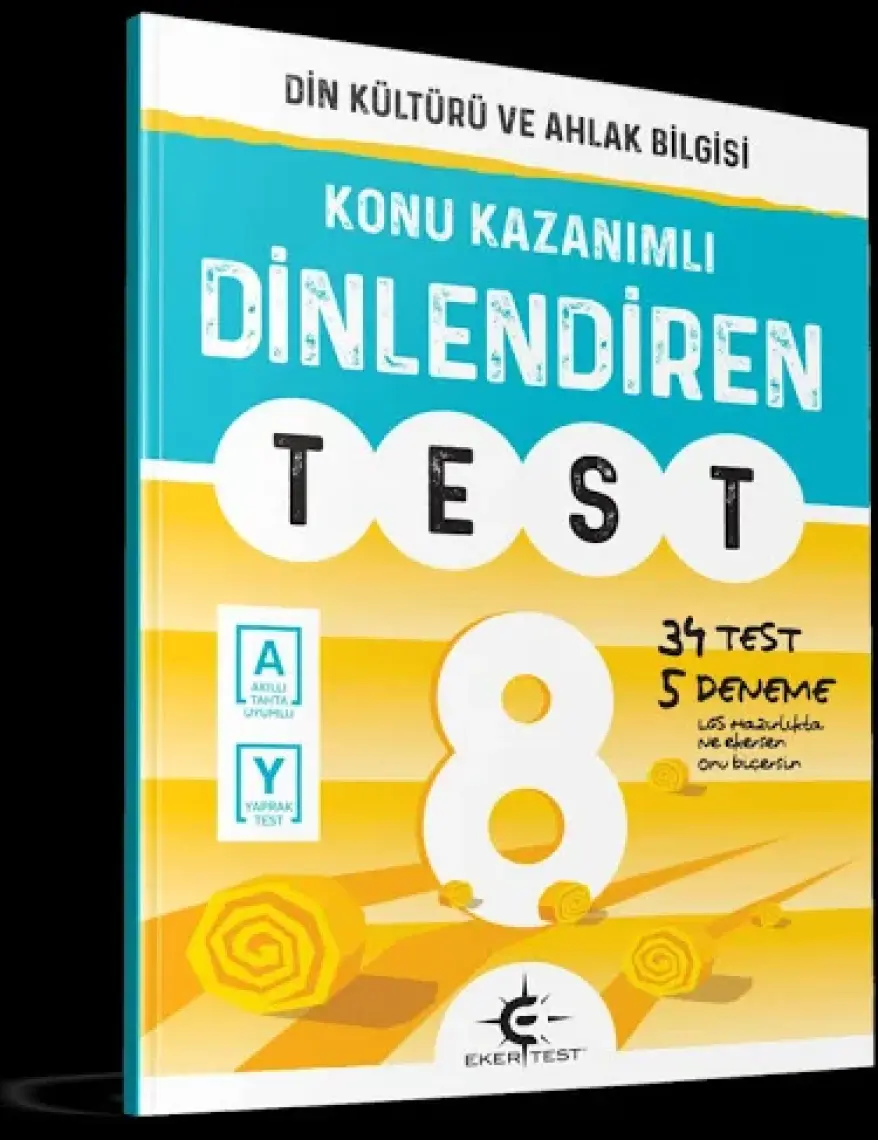 Eker Test Yayınları 8. Sınıf Dinlendiren Defter