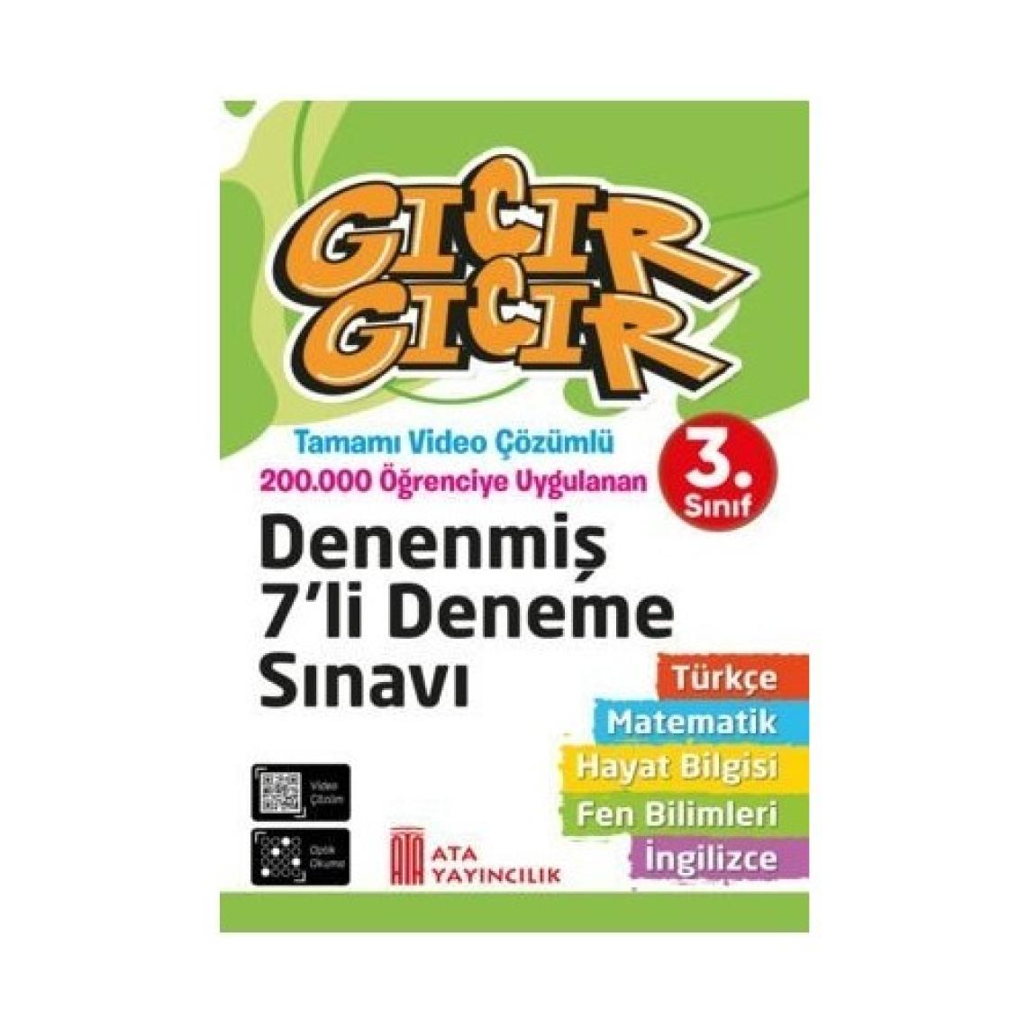 3. Sınıf Gıcır Gıcır Tüm Dersler Denenmiş 7'li Deneme Sınavı