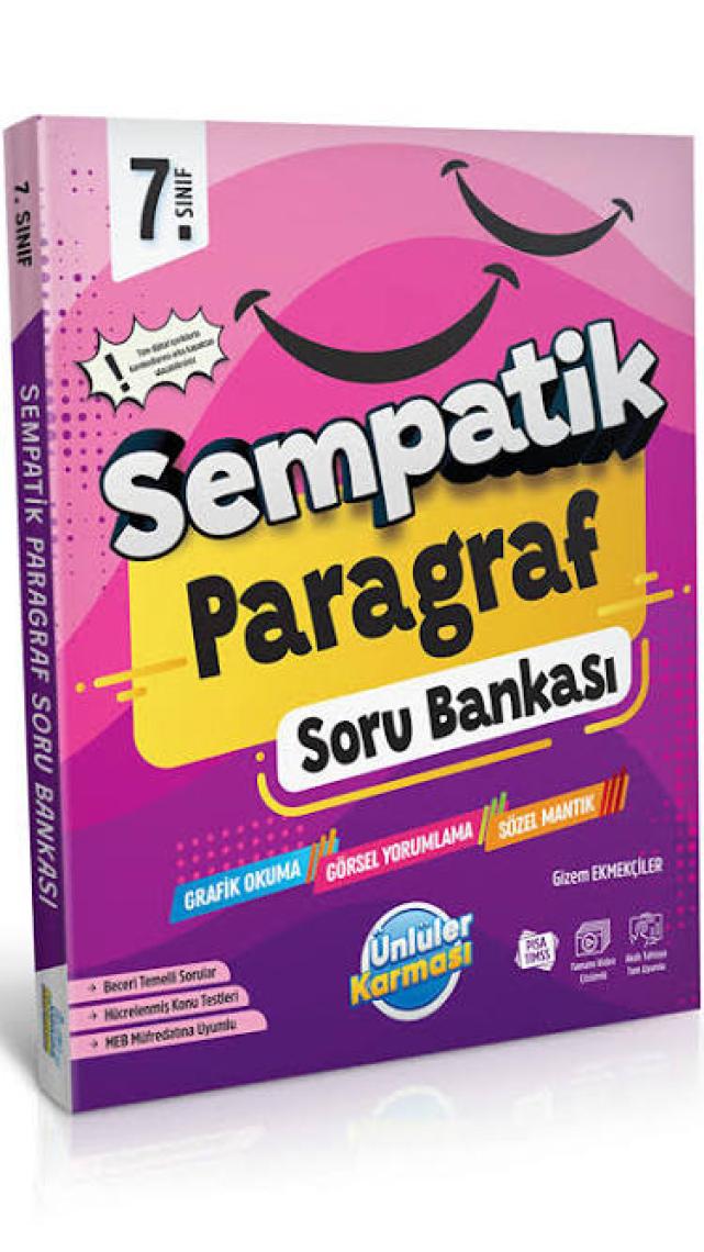Ünlüler Karması 7. Sınıf Sempatik Paragraf Soru Bankası
