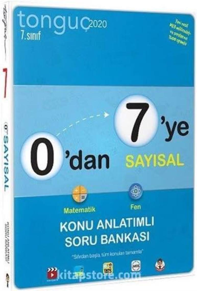 Tonguç Akademi 7. Sınıf 0’dan 7’ye Sayısal Konu Anlatımlı Soru Bankası