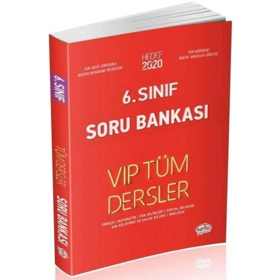 Editör Yayınları 6. Sınıf Vıp Tüm Dersler Soru Bankası Mavi Kitap