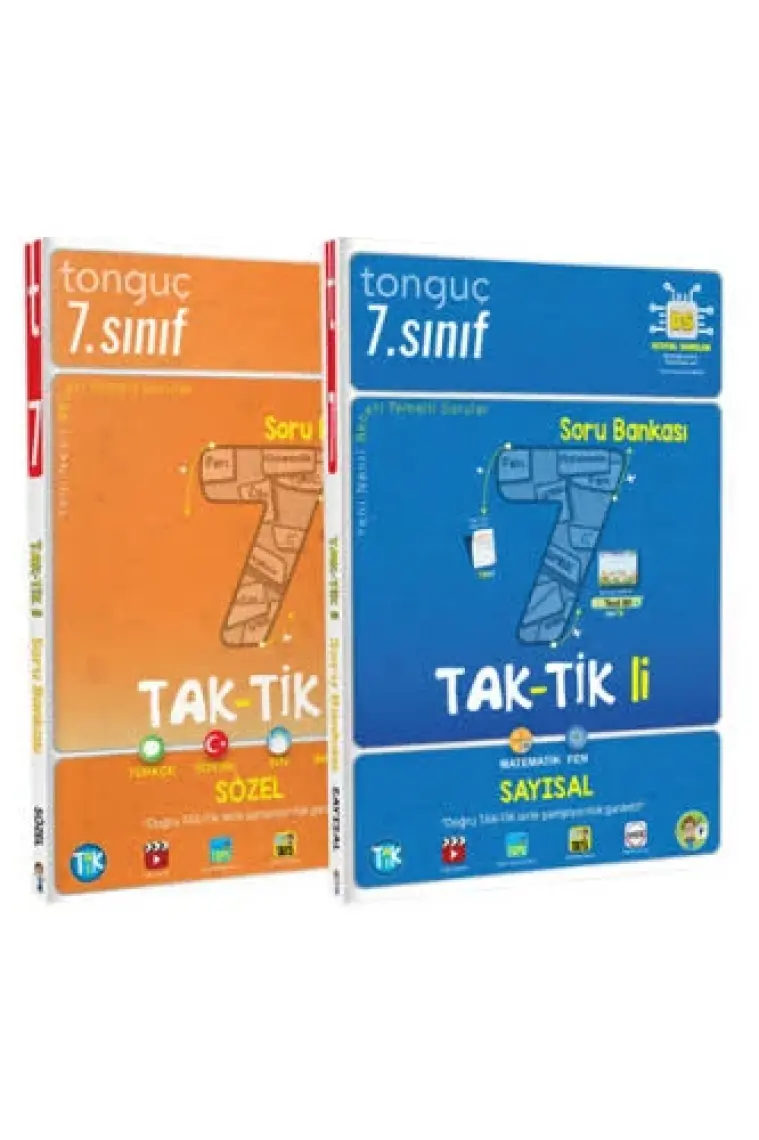 Tonguç Akademi 7. Sınıf Taktikli Tüm Dersler Soru Bankası Seti