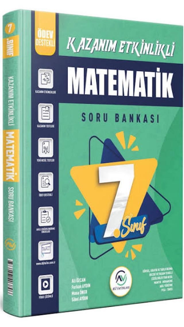 Av Yayınları 7. Sınıf Kazanım Etkinlikli Matematik Soru Bankası