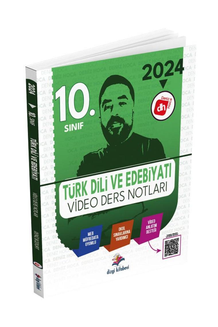 Dizgi Kitap 2024 10. Sınıf Türk Dili ve Edebiyatı Video Ders Notları