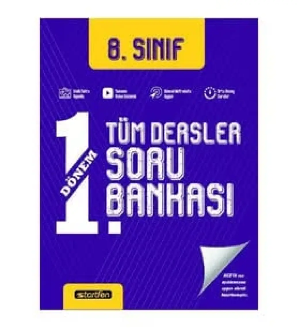 Startfen Yayınları Startfen 8.sınıf 1.dönem Tüm Dersler Soru Bankası