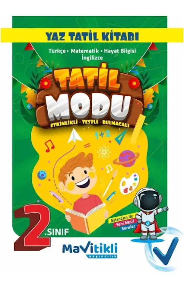 Mavitikli Yayıncılık 2.sınıf Yaz Tatil Kitabı-Mavitikli Yayıncılık Tatil Modu