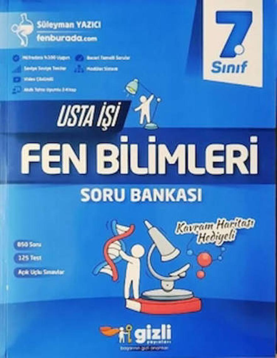 Gizli Yayınları 2025 7. Sınıf Fen Bilimleri Usta İşi Soru Bankası - Kavram Haritası