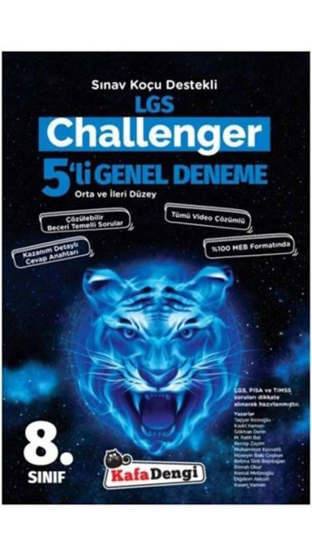 Kafa Dengi Yayınları Challanger 5'li Genel Deneme Orta ve Ileri Düzey