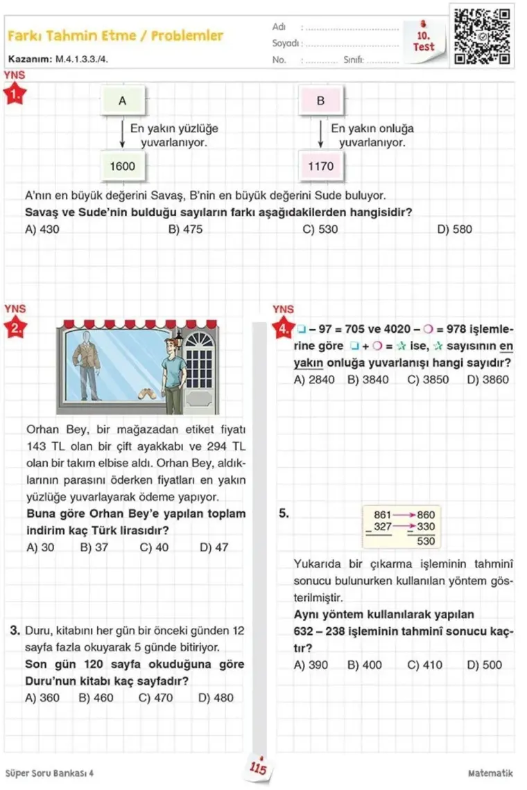 Koza Karaca Yayınları 4. Sınıf Süper Soru Bankası (Tüm Dersler)