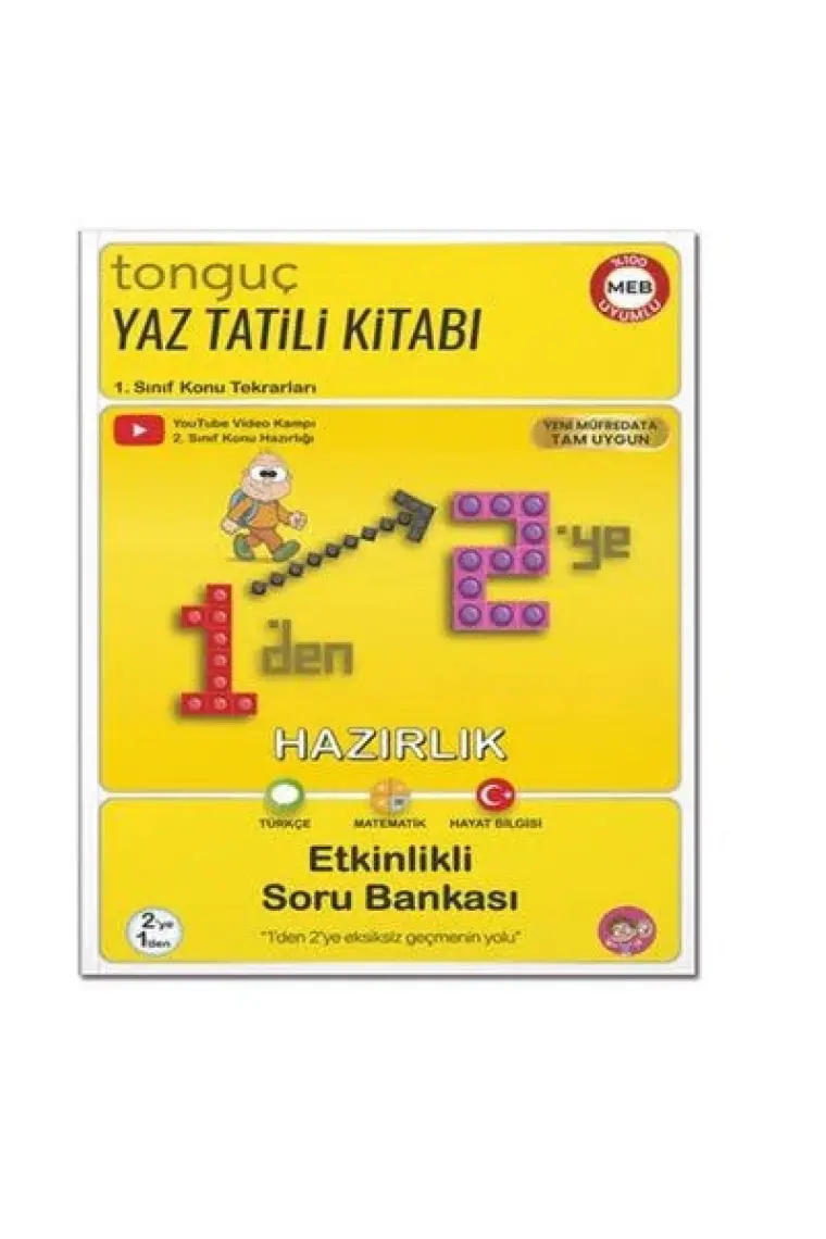 Tonguç Akademi 1'den 2'ye Tüm Dersler Yaz tatili kitabı 2026