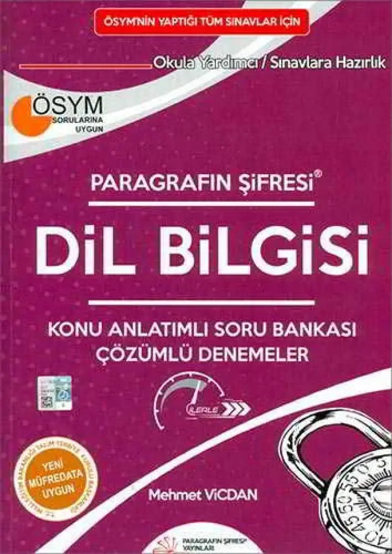 Paragrafın Şifresi Yayınları Dil Bilgisi Konu Anlatımlı Soru Bankası