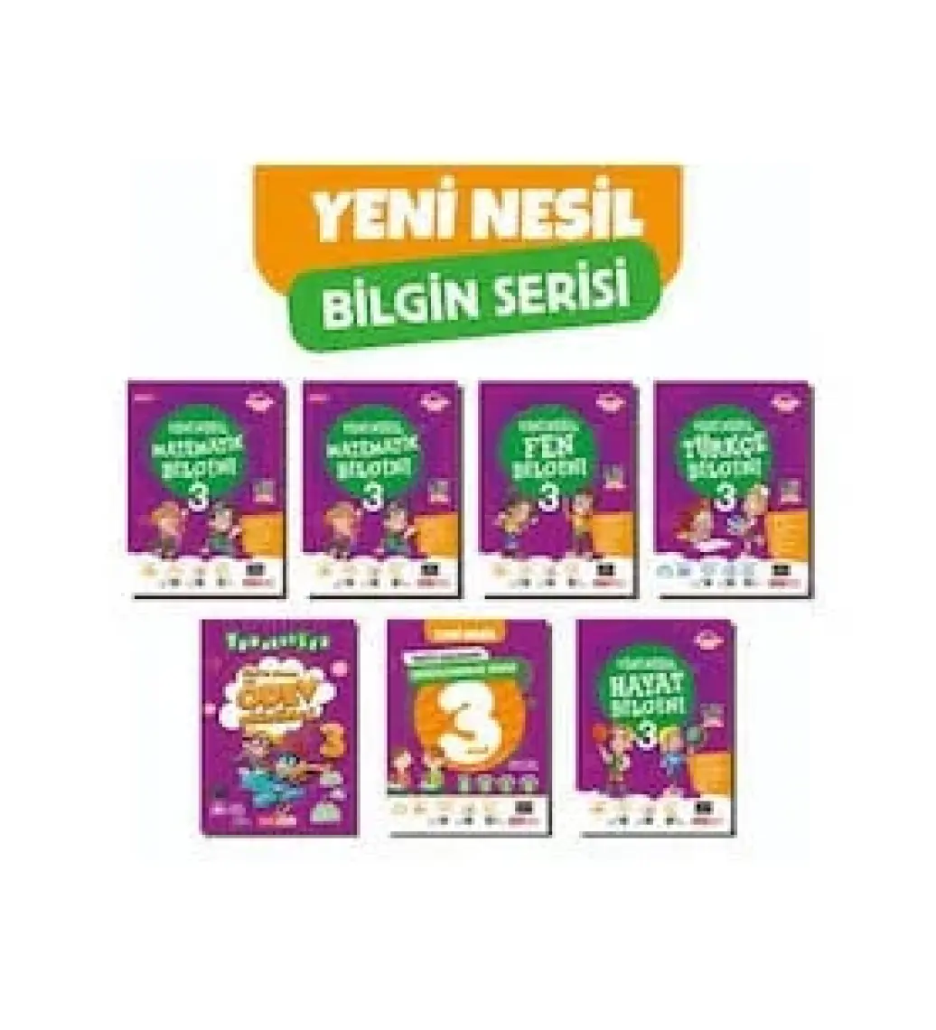 Kırmızı Beyaz Yayınlar 3.Sınıf Yeni Nesil Türkçe Bilgini Yeni 2022