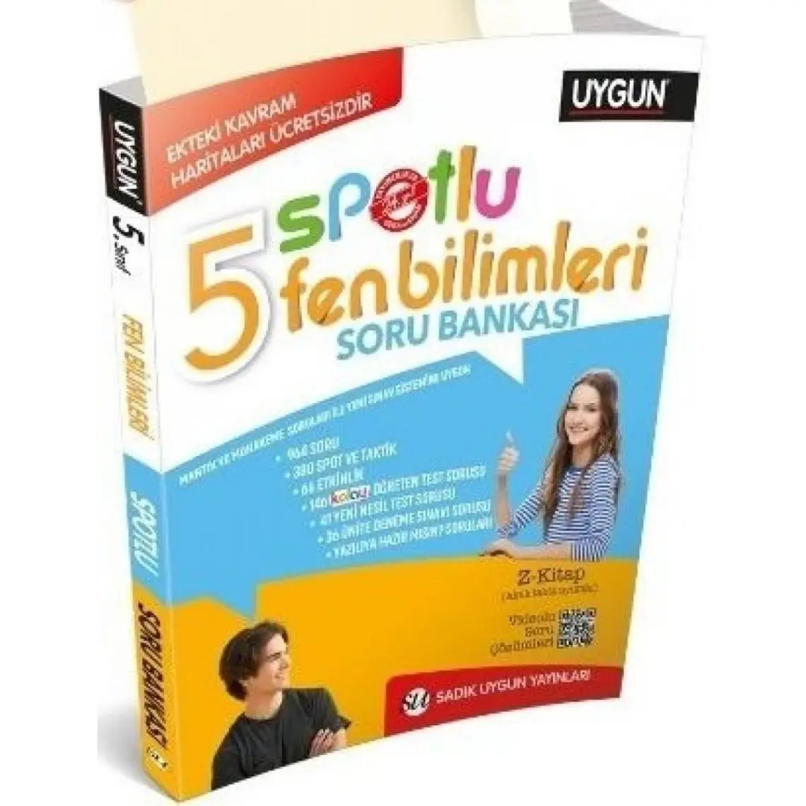 Sadık Uygun Yayınları 5. Sınıf Yeni Spotlu Fen Bilimleri Soru Bankası + Kavram Haritaları