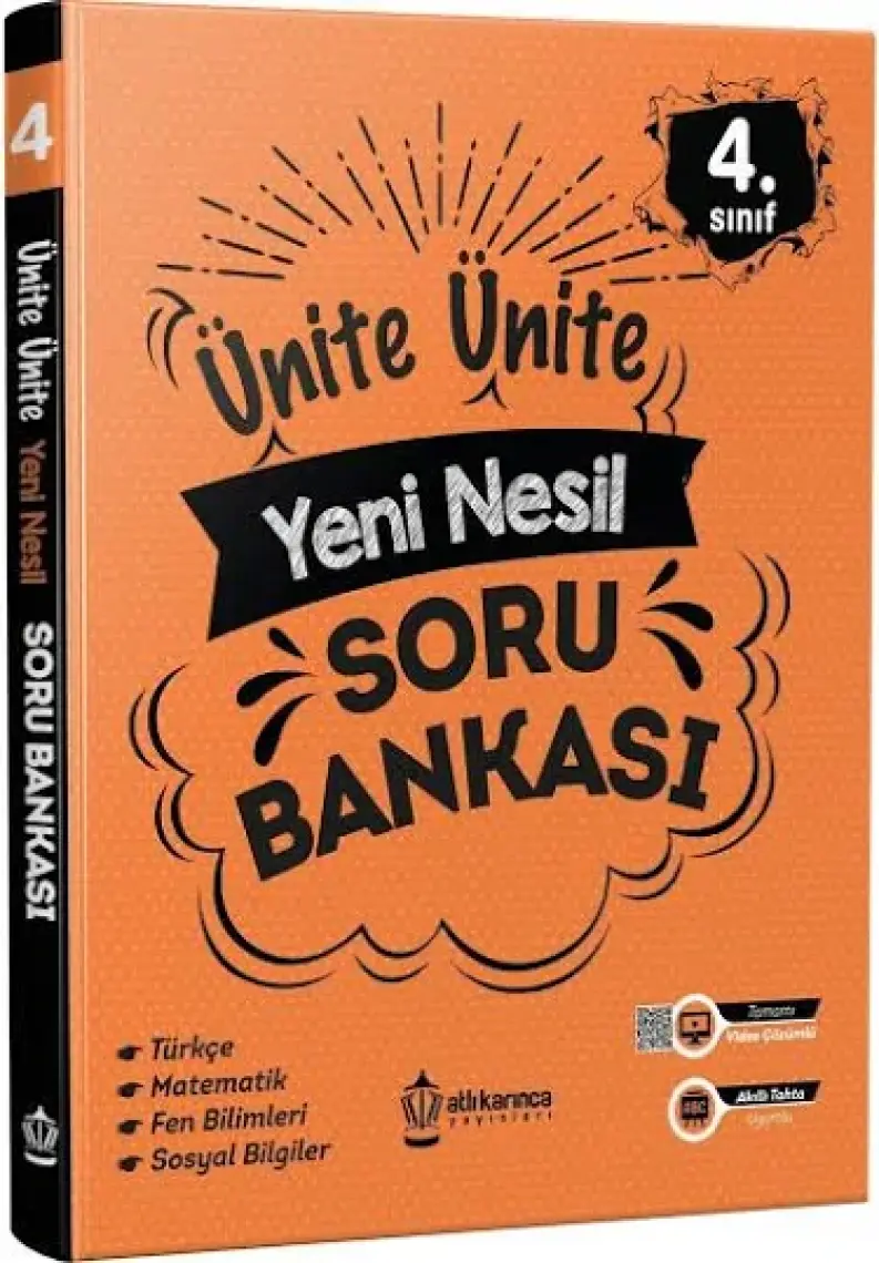 Atlı Karınca Yayıncılık Atlı Karınca 4.sınıf Ünite Yeni Nesil Soru Bankası