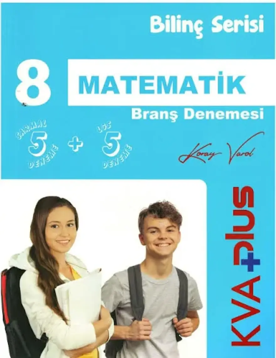 Koray Varol Akademi  +Plus Bilinç Serisi Matematik Branş Denemesi (5 Sarmal + 5 Genel Deneme)