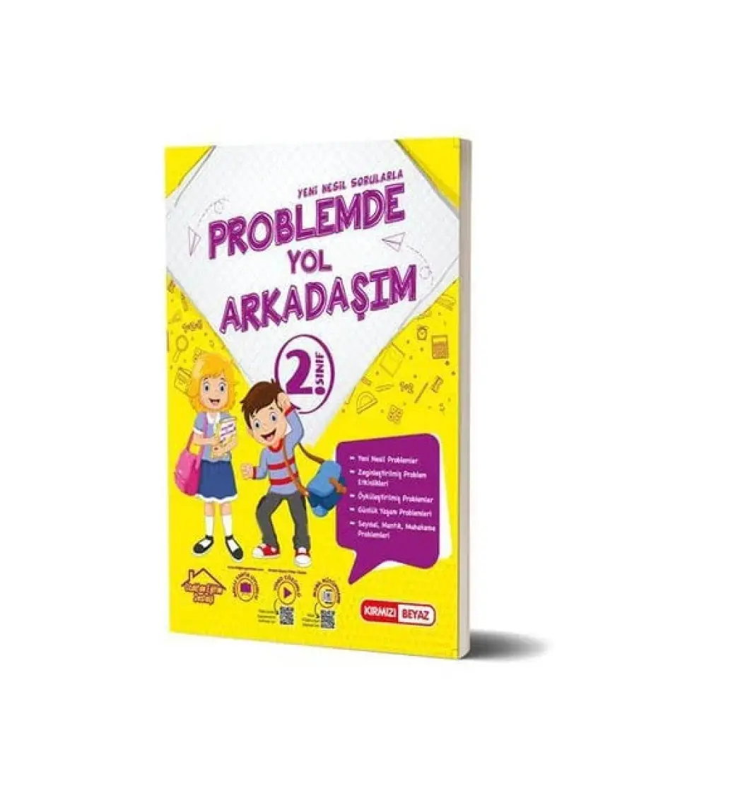 Kırmızı Beyaz Yayınlar 2.Sınıf Yeni Nesil Problemde Yol Arkadaşım Yeni 2022