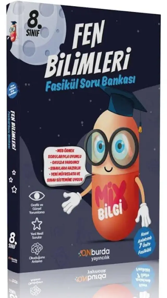 Onburda 8. Sınıf Mix Bilgi Fen Bilimleri Fasikül Soru Bankası